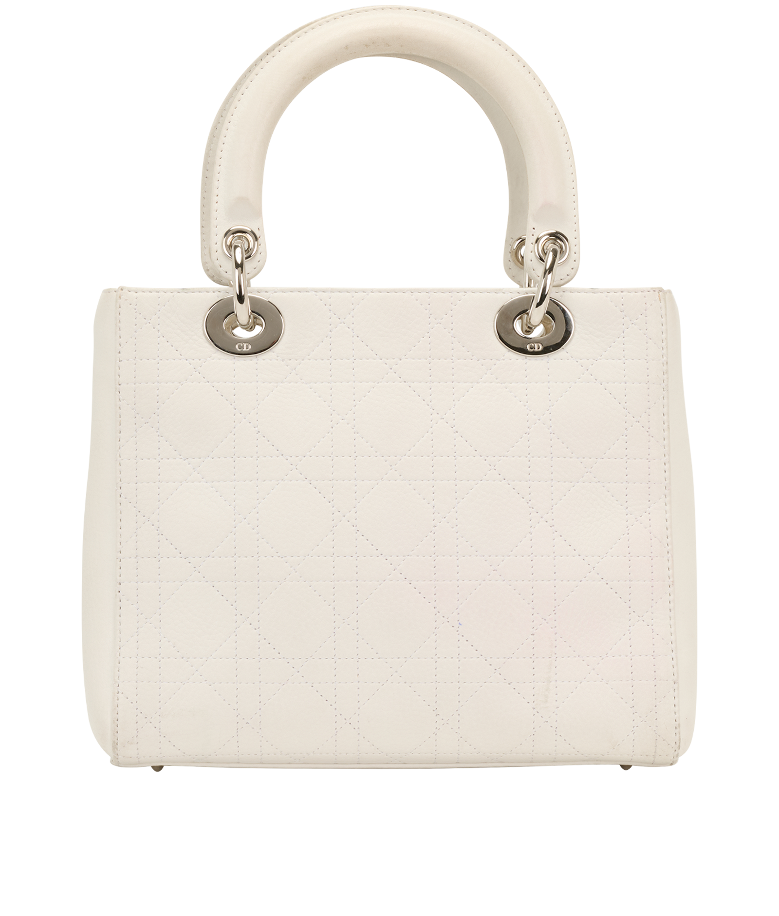 Lady Dior, &pound;1,100, Handbags, White, Leather, Back view